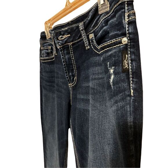 Silver Jeans Co Suki Skinny Dark Blue Jeans Women’s Size 30W/29L - Picture 3 of 13
